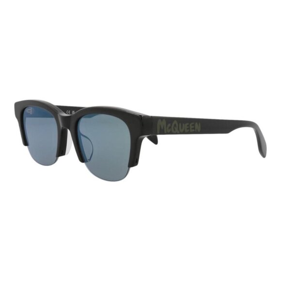 Alexander McQueen Accessories - Alexander McQueen Womens Square/Rectangle Black Black Green Fashion Designer